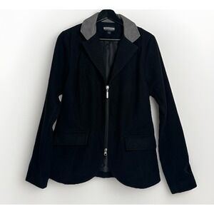 Arista Modern Hunter Women's Riding Jacket Size L Black Gray Equestrian Horses